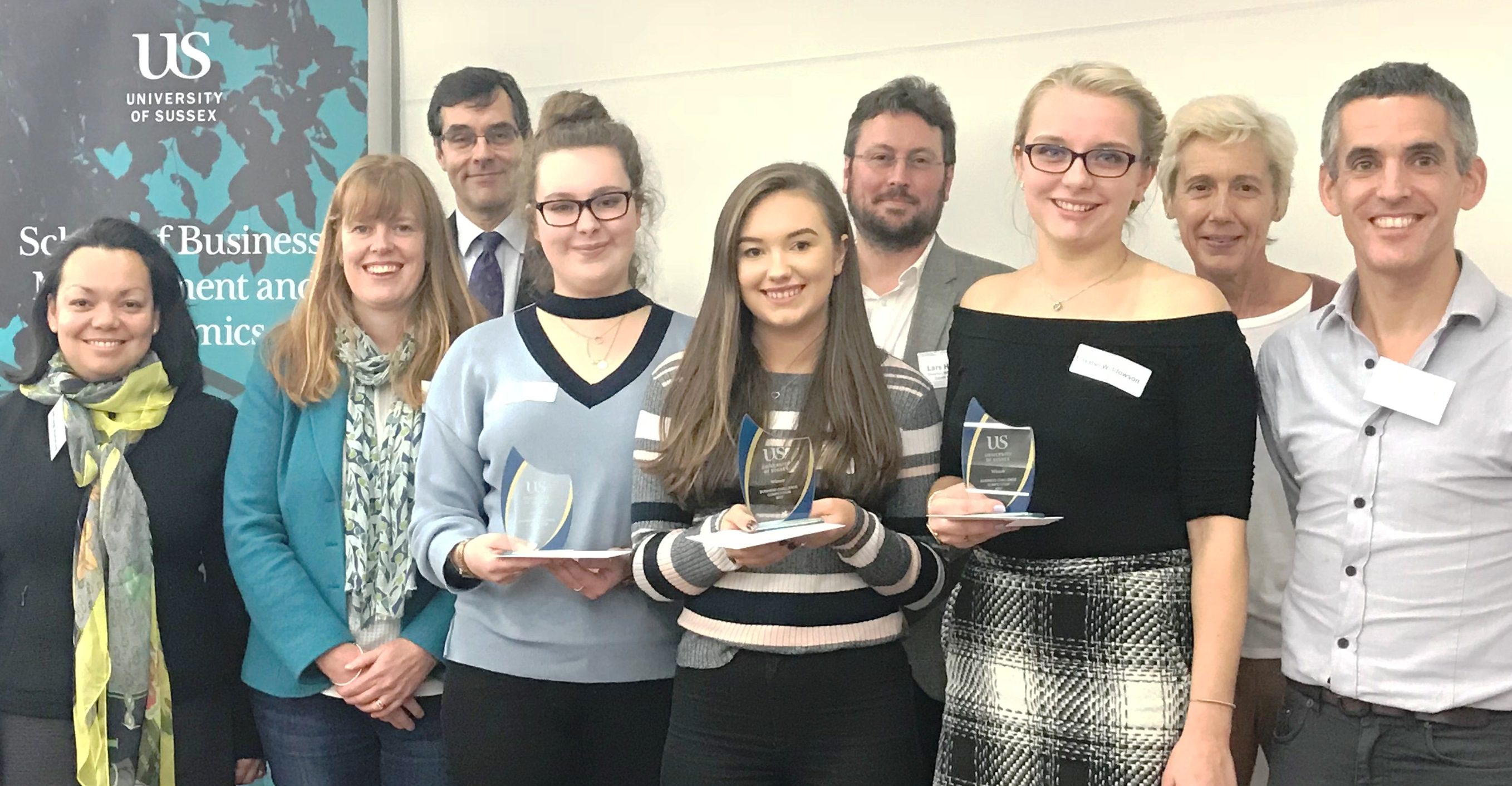 Winners and judges of the 2017 Business Challenge