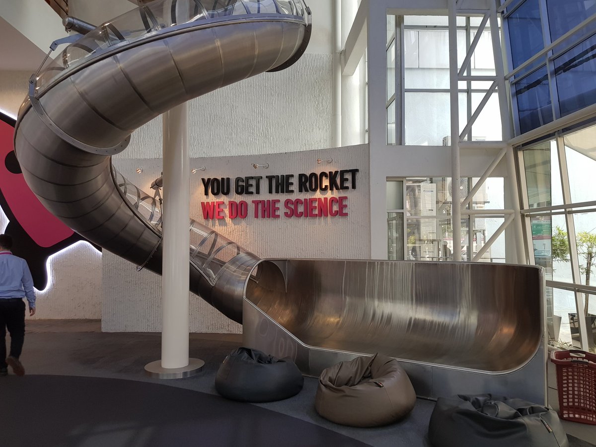 The office slide in the TIME building