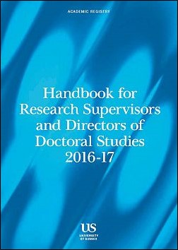 Handbook for Research Supervisors and Directors of Doctoral Studies