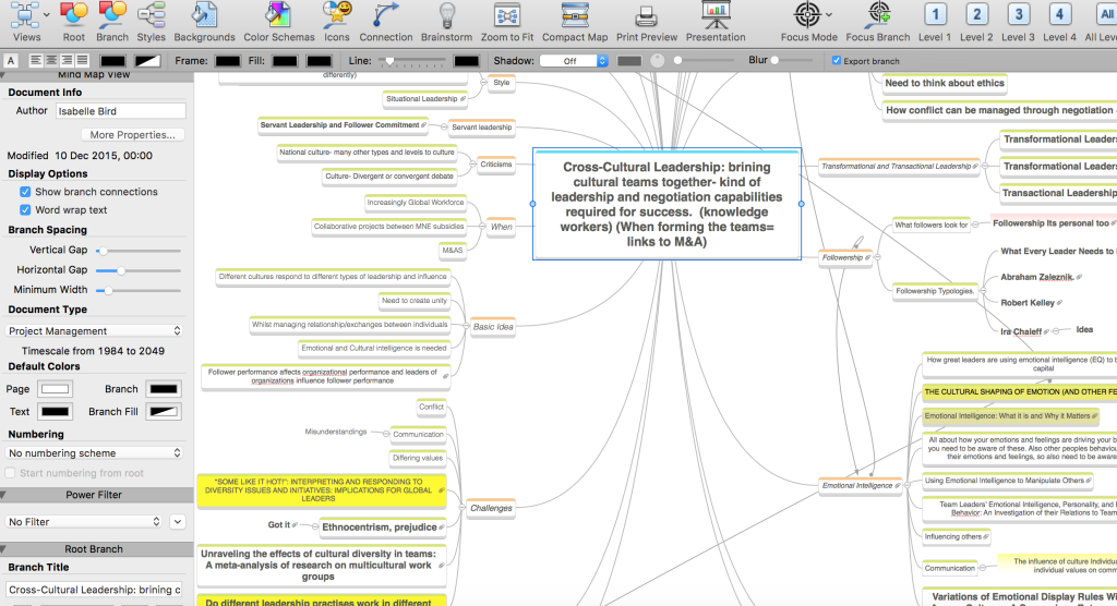 Coursework Mind-map 