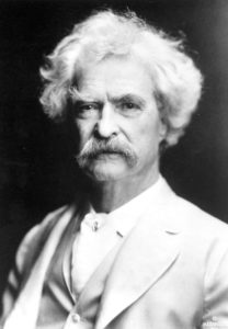 Marl Twain, 1907. (Photo by A.F. Bradley)