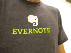 Evernote image on t-shirt