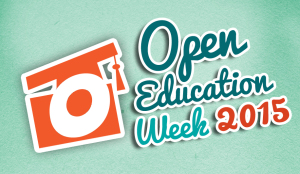 Open Education Week 2015 Logo - Blue BG