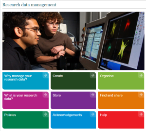 Research Data Management webpage