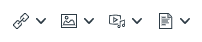 screenshot of add links icons