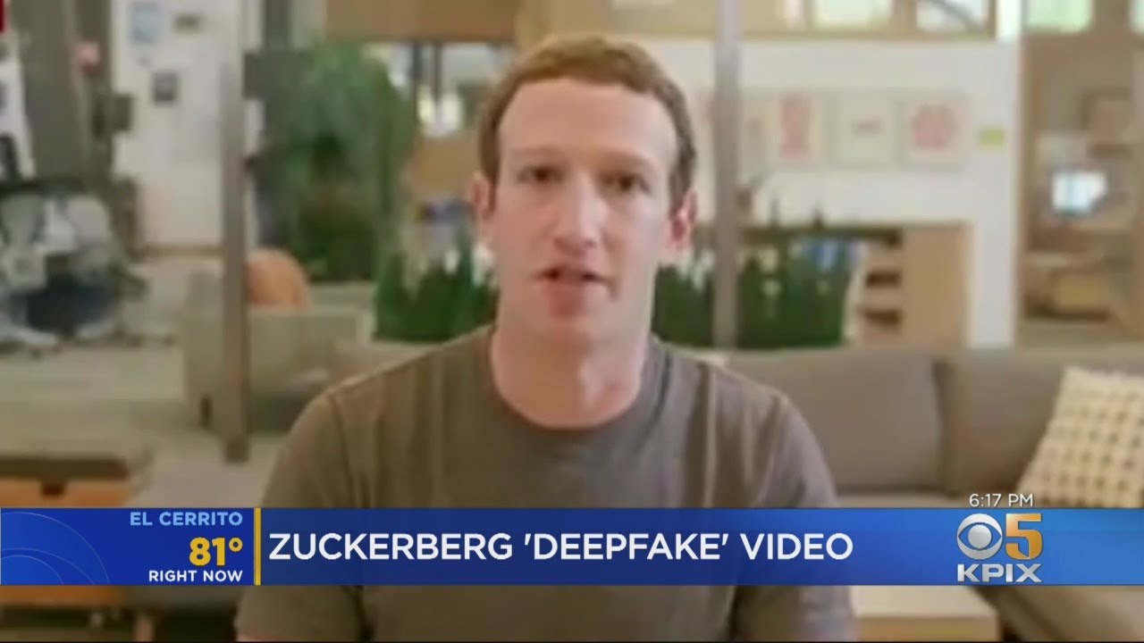 Mark Zuckerberg in a 'deepfake' image.