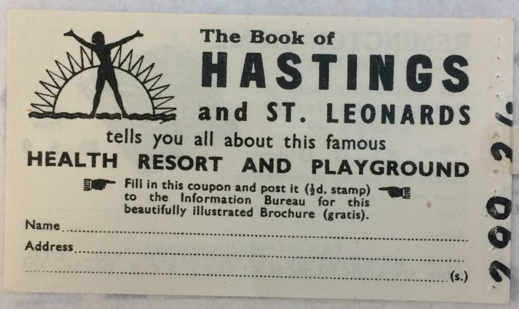 An advert for Hastings