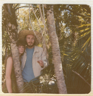 A man and a woman in the jungle