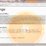 Flickr Attribution Tool