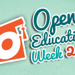Open Education Week 2015 Logo – Blue BG