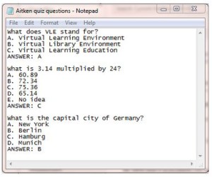 Rapid Quiz Creation For Moodle Educational Enhancement
