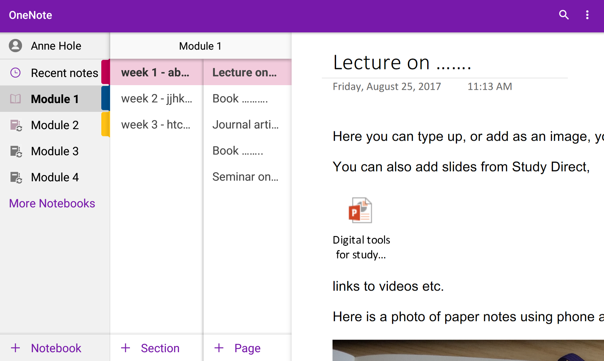onenote app android
