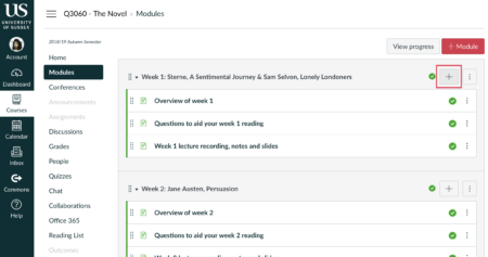 Canvas highlights 8: Embedded Reading Lists - Educational Enhancement