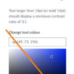 Illustrative image – The Accessibility checker changes can be applied by clicking the Apply button that appears in the bottom right hand corner.