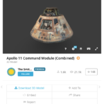 Smithsonian Apollo 11 module on Sketchfab