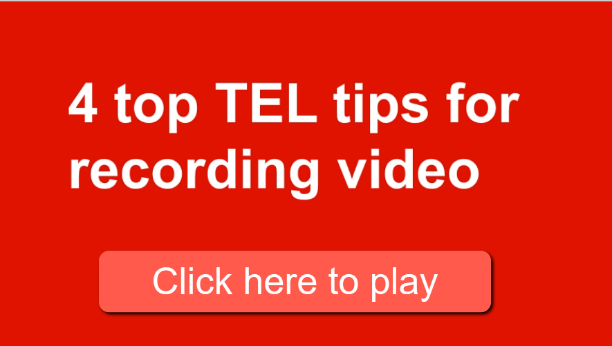 Screenshot of the video: $ top TEL tips for recording video with link to the video https://sussex.cloud.panopto.eu/Panopto/Pages/Viewer.aspx?id=e8c256ec-8086-48b4-98b8-abc000aef99d