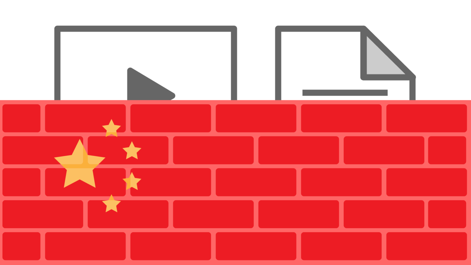 The Great Firewall of China restricted access to commonly used