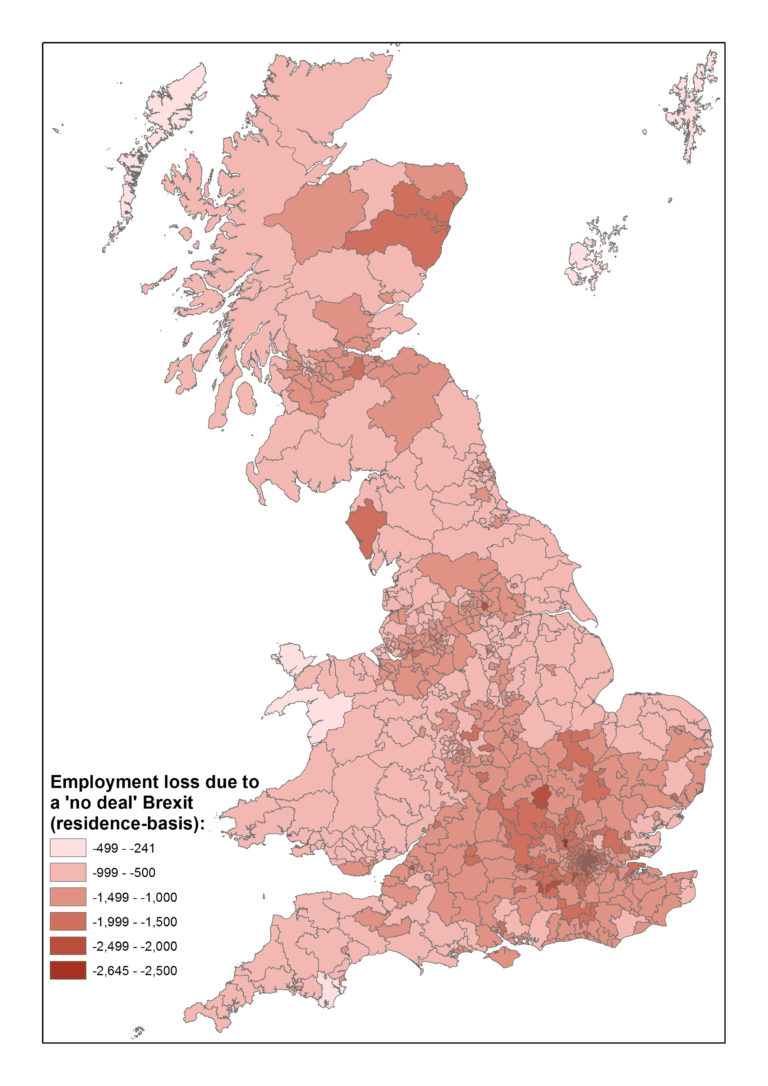 The vulnerability of different parliamentary constituencies to Brexit ...